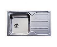 Teka S0416410 Fregadero INOX CLASSIC1C1EI, 1 Seno, escurrim, 18/8 Stainless Steel, Silver