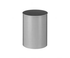 V-Part VB 100300 - Papelera de metal (30 L), color gris