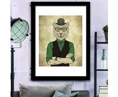 Walplus Guepardo la Moda Animal PÃ³ster/decoraciÃ³n Pegatinas de Pared