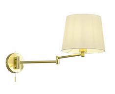 Trio Lighting Aplique Decorativo Moderno Lyon, incluida, Apto para Bombillas LED retrofit, Bronce mate