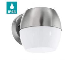 EGLO; my light; my style ONCALA lámpara de Pared, Acero Inoxidable y Blanco, 15 x 19 x 14 cm