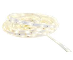 Tira flexible LED para interior y exterior, IP 44, 150 x Epistar ledes, total 12 W, 5 m, 3000 Kelvin, clase de eficiencia energética A, luz blanca cálida 5144926