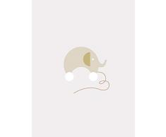 Komar Wandbild Von Baby Happy | Poster, Bild, Wohnzimmer, Schlafzimmer, Dekoration, Kunstdruck | ohne Rahmen | P108-30x40 fotomural, Braun, WeiÃ, Grau