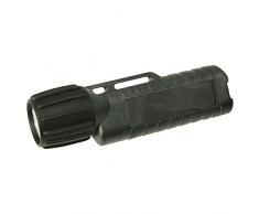UK Lights 3AA-CPO TS - Linterna para casco (interruptor en la parte trasera, pilas incluidas), color negro