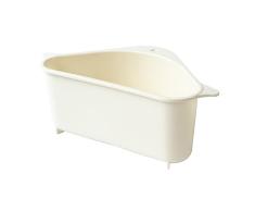 Poejetag Cocina Vegetal Rack Hogar Lavabo Drenaje Estante Triangular Estante Percha Bandeja de perforaciÃ³n Libre Cesta Colgante Filtro de Fregadero (Azul)