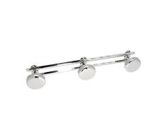 FRANDIS 190421 Ganchos Metal Cromado, 3 x 42 x 6,5 cm
