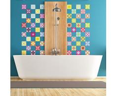 Ambiance-Live Lote de 60 Azulejos Adhesivos Que simulan baldosas hidrÃ¡ulicas, 15Â xÂ 15Â cm,