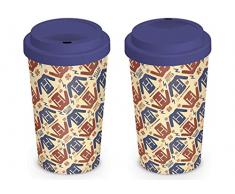 Wizarding World MGT25041 Harry Potter - Taza de viaje, multicolor