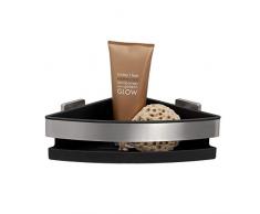 Tiger Dock Rinconera de Ducha, Acero Inoxidable Cepillado, 22 x 8 x 22 cm