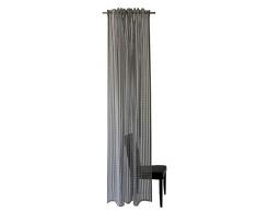 Homing - Cortina Semitransparente de Malla Gris (1 Unidad), 245 x 140 cm (Alto x Ancho).