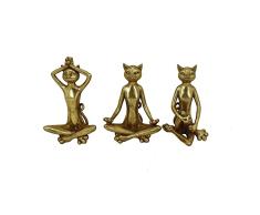 Figura Decorativa de la Marca DKD Home Decor Resina Moderno Gato (3 Piezas) (Referencia: S3019657)