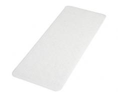 Papillon Antideslizante de baño Alfombrilla de Ducha (con ventosas, de Caucho Natural, Blanco, 70 x 40 x 1 cm