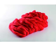 Manguera de lana extragrande, 12 colores, 100 % natural, muy suave y gruesa para tejer en brazos XXL, para mantas, bufandas, cojines, mantas, mantas, 30 â 40 mm x 30 m