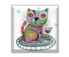 Allen Deco D195 - Taza y cuchara Cat & Wine