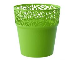 Zanvic Splofy Maceta, Efecto Tricotado, Menta, 26 cm