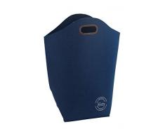 Wenko 62142100 - Cesto para la Colada (Fieltro, 42 L, poliéster, 45 x 60 x 25 cm), Color Azul Oscuro