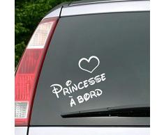 Ambiance-Live Adhesivo Decorativo para Pared Princesa de transiciÃ³nÂ âÂ 15Â x 20Â cm. Color Blanco