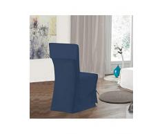 Bleu Câlin Funda de Silla con Lazos, Algodón, Azul Marino, 50 x 100 x 50