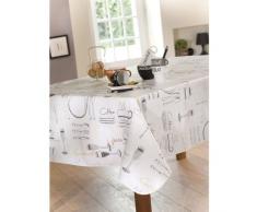 CALITEX Menu Mantel de Hule Redondo PVC Negro 140Â x 140Â cm