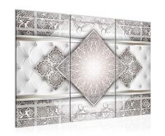 023531b - Cuadro de pared (120 x 80 cm, lienzo XXL, 3 piezas, fabricado en Alemania, listo para colgar), diseÃ±o de mandala abstracto