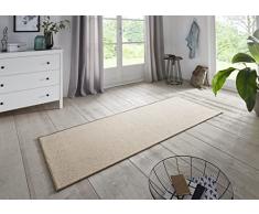 BT Carpet Fine-Loop Runner BouclÃ© - Alfombra (100% Polipropileno, Apta para calefacciÃ³n por Suelo Radiante, Resistente, fÃ¡cil de Limpiar, Antideslizante), 100% Polipropileno., Beige, 80 x 200 cm