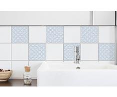 Plage Adhesivos para Azulejos y decoraciÃ³n de la Pared, Vinilo, Azul, 15x15cm