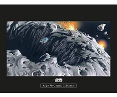 Komar Wandbild Von Star Wars Classic RMQ Asteroid | Kinderzimmer, Jugendzimmer, Dekoration, Kunstdruck | ohne Rahmen | WB128-40x30 fotomural, carbÃ³n