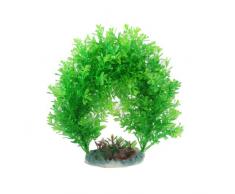 Sourcingmap – Puente de arco forma Fish Tank Plantas Decoración, Verde/Marrón