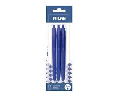 Milan P1 Touch Boligrafos, Azul, 1 mm, 3
