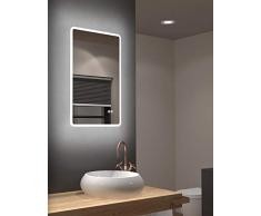 Espejo de baÃ±o LED Talos Sun con iluminaciÃ³n blanca cÃ¡lida - marco de luz - 45x70 cm