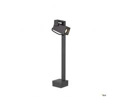 SLV Antracita luminaria de pie Bracket 50 FL/Iluminación Caminos, Paredes, entradas, lámpara led de jardÃn de Exterior / GU10 IP65 7 W