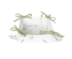 Clayre & Eef HFL47 - Cesta para el Pan 35 x 35 x 8 cm.