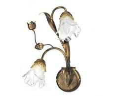 ONLI - Aplique Arianna 2 luces bronce