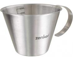 Zenker 44992 - Jarra graduada (500 ml, acero inoxidable)