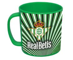 Real Betis BalompiÃ©- Taza, Desayuno, Menaje, Vajilla, Vaso, Microondas, Apto para lavavajillas, Color verde, Libre BPA, Producto oficial (CyP Brands)