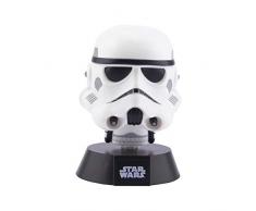 Paladone Star Wars Stormtrooper 3D Icon BDP | Producto Oficial Coleccionable, Regalo Perfecto para Fans de Disney | Luz Nocturna Brillante de 10 cm de Alto | Alimentado por 2 Pilas AAA, Blanco
