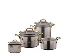 Sambonet 1965Â Vintage Acero Inoxidable AntiguoÂ âÂ Juego de cazuelas (4Â Piezas).