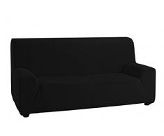 Martina Home Emilia, Funda Elástica para Sofá de 1 Plaza, Negro, de 70 a 110 cm de ancho
