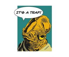 Komar Wandbild Von Star Wars Classic Comic Quote Ackbar | Kinderzimmer, Jugendzimmer, Dekoration, Kunstdruck | ohne Rahmen | WB112-40x50 fotomural, carbÃ³n