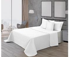 BELUM |Colcha Bouti microsatÃ©n 100 gr Modelo Blanco para Cama de 150/160 (250x270cm.) Colcha Bouti extrasuave para Primavera, Verano, otoÃ±o e Invierno