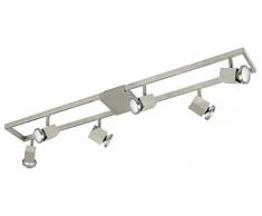 Eglo plafón Modelo zeraco/6 GU10 de Led, Níquel Mate 93679 S