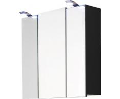 Posseik 5423 84 Santana - Mueble Con Puertas De Espejo, Color Gris