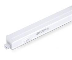 Velamp DURANDAL LED Debajo del gabinete, 8W, 640lm, 576 mm. Extensible. Luz Natural 4000K. para Cocina, contra techos, armarios, Muebles, Dormitorio, 8 W, Blanco