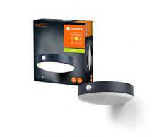 LEDVANCE Aplique solar ENDURA Style Tossa, luz blanca cÃ¡lida (3000K), sensor integrado, utilizable sin alimentaciÃ³n, autonomÃ­a de hasta ocho horas, protecciÃ³n IP44, negro