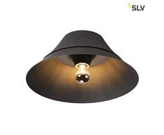 SLV BATO 45 CW - Lámpara de techo para interior, color negro, E27, máx. Lámpara de 60 W, aluminio, 0 W.