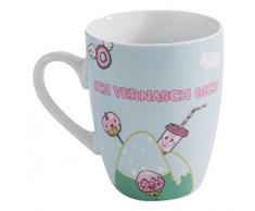 NICI 41450 Taza, Porcelana, WeiÃ mit Buntem Aufdruck, 8.3 x 12 x 10.5 cm