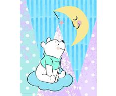 Komar Disney Wandbild Von Winnie Pooh Moon | Kinderzimmer, Babyzimmer, Dekoration, Kunstdruck | ohne Rahmen | WB087-40x50 fotomural, carbÃ³n