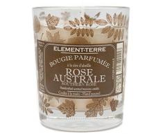 ELEMENT-TERRE Vela perfumada 200Â Gramos, 50Â Horas Perfume Rosa Austral