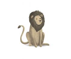 Komar Wandbild Von Cute Animal Lion | Poster, Bild, Wohnzimmer, Schlafzimmer, Dekoration, Kunstdruck | ohne Rahmen | P111E-50x70 fotomural, Blanco, marrÃ³n