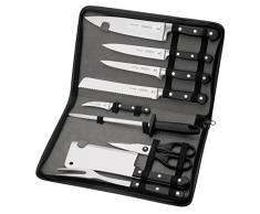 Tramontina Century Set - Cuchillo profesional, acero inoxidable, negro, 3 unidades